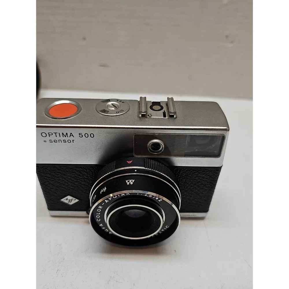 Agfa Optima 500 Vintage Camera With Leather Case. **untested